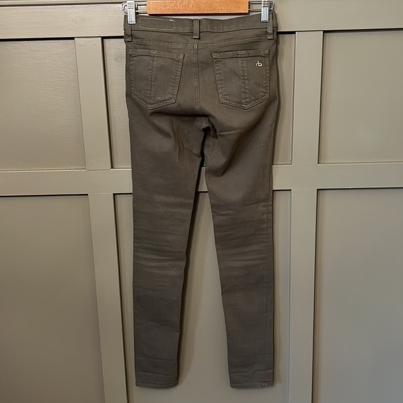 Rag & Bone Skinny Jeans in Army Green Size 25 - Picture 8 of 9